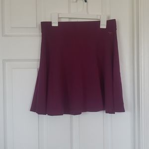 Purple cotton mini skirt